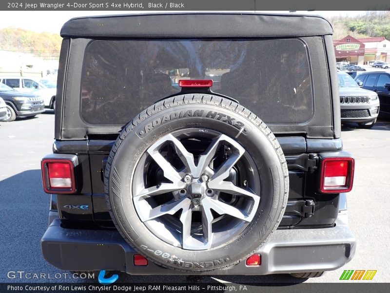 Black / Black 2024 Jeep Wrangler 4-Door Sport S 4xe Hybrid