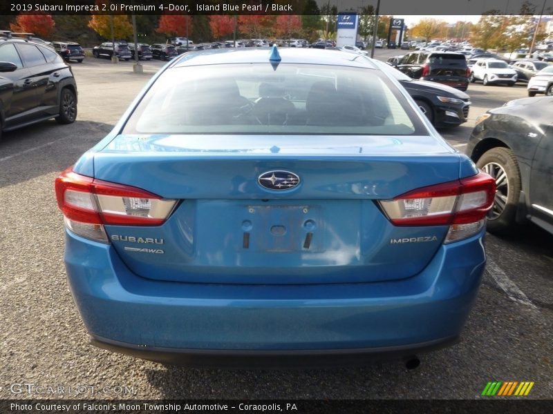 Island Blue Pearl / Black 2019 Subaru Impreza 2.0i Premium 4-Door