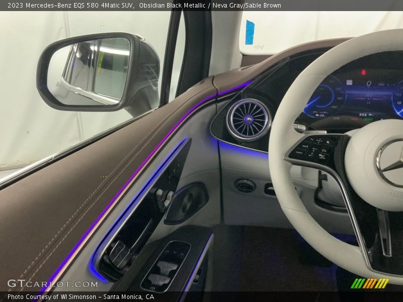 Obsidian Black Metallic / Neva Gray/Sable Brown 2023 Mercedes-Benz EQS 580 4Matic SUV