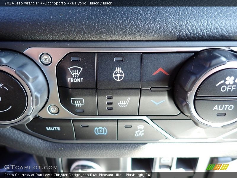 Black / Black 2024 Jeep Wrangler 4-Door Sport S 4xe Hybrid