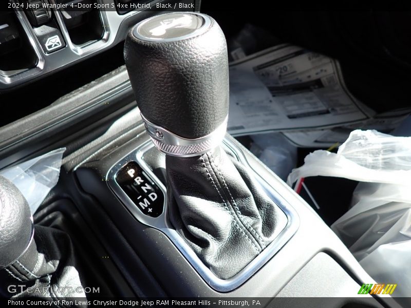 Black / Black 2024 Jeep Wrangler 4-Door Sport S 4xe Hybrid