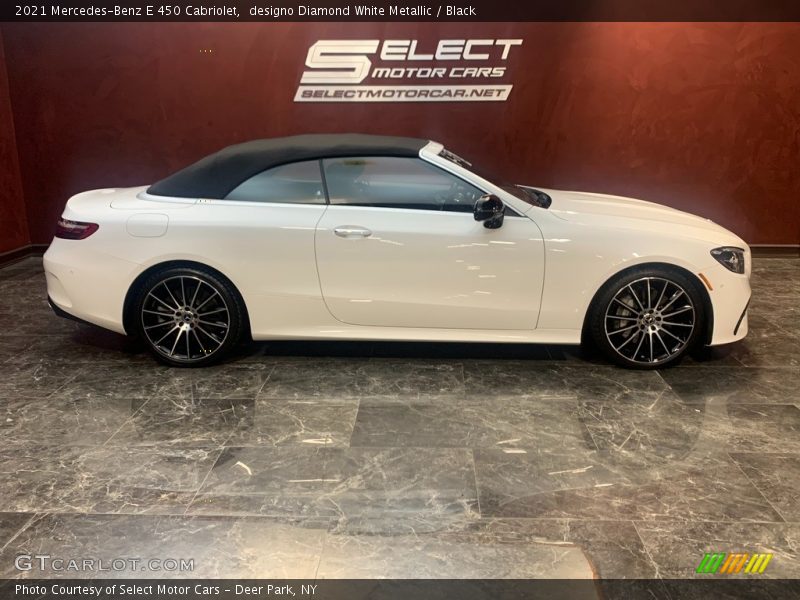 designo Diamond White Metallic / Black 2021 Mercedes-Benz E 450 Cabriolet