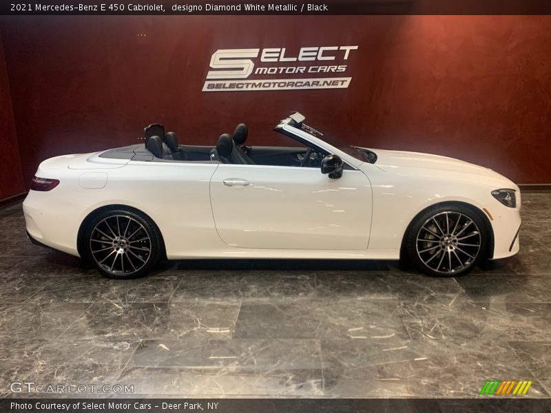 designo Diamond White Metallic / Black 2021 Mercedes-Benz E 450 Cabriolet