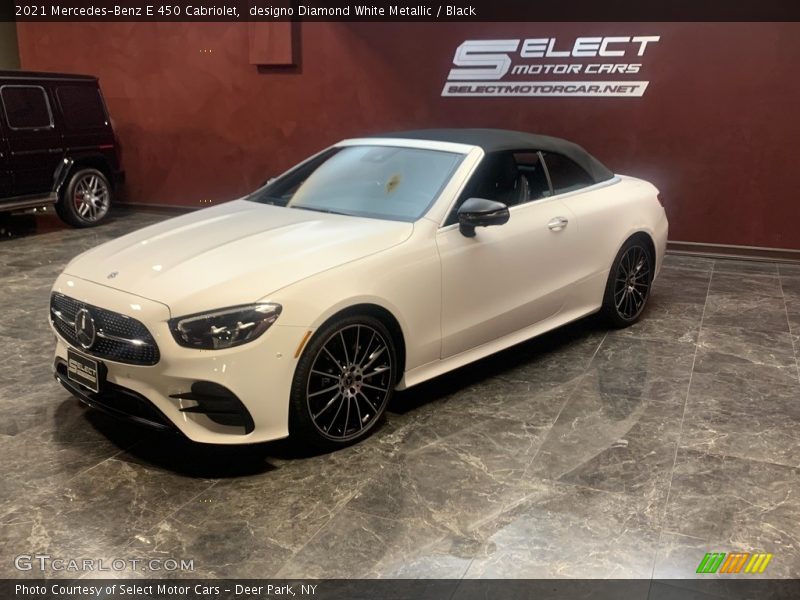 designo Diamond White Metallic / Black 2021 Mercedes-Benz E 450 Cabriolet