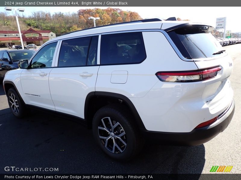 Bright White / Global Black 2024 Jeep Grand Cherokee L Limited 4x4