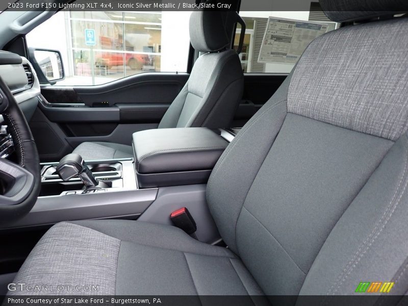  2023 F150 Lightning XLT 4x4 Black/Slate Gray Interior