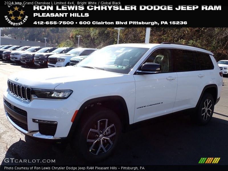 Bright White / Global Black 2024 Jeep Grand Cherokee L Limited 4x4