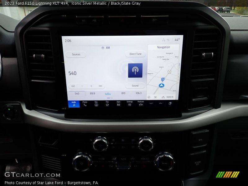 Navigation of 2023 F150 Lightning XLT 4x4