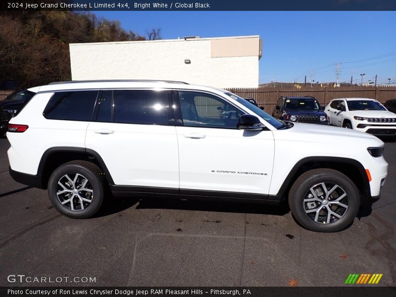 Bright White / Global Black 2024 Jeep Grand Cherokee L Limited 4x4