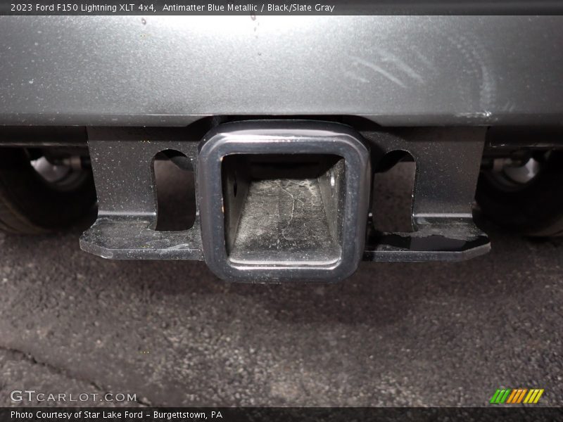 Antimatter Blue Metallic / Black/Slate Gray 2023 Ford F150 Lightning XLT 4x4
