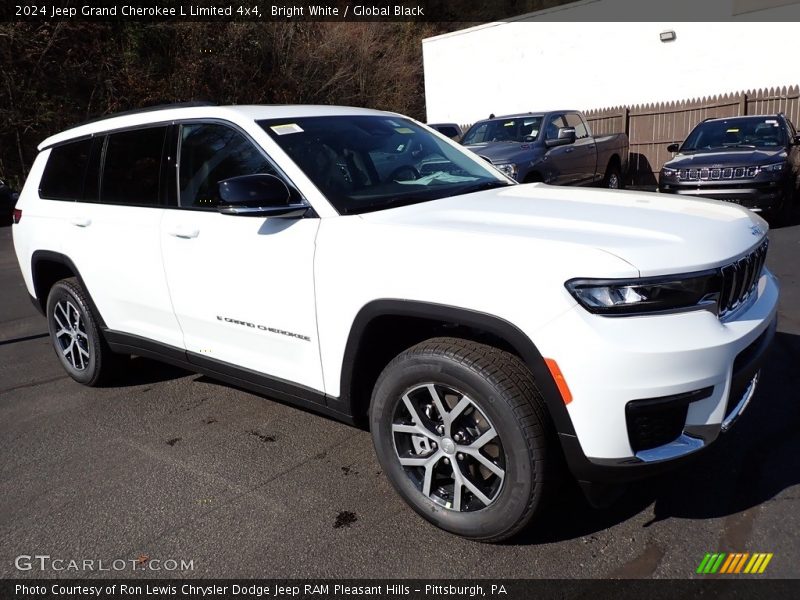 Bright White / Global Black 2024 Jeep Grand Cherokee L Limited 4x4