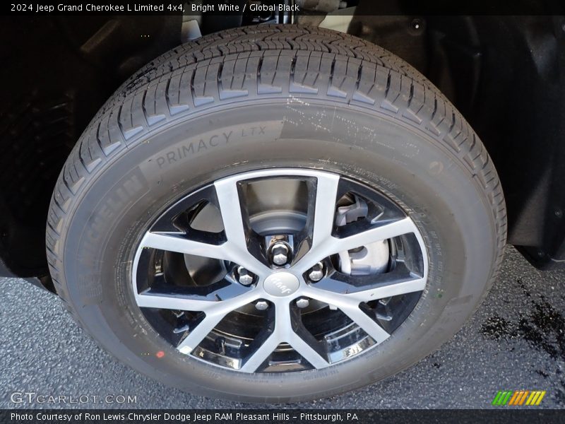 Bright White / Global Black 2024 Jeep Grand Cherokee L Limited 4x4