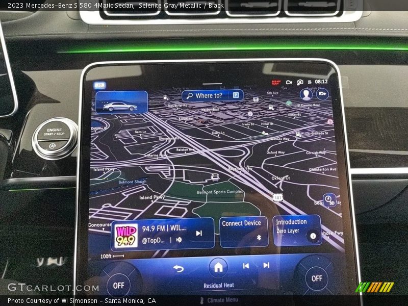 Navigation of 2023 S 580 4Matic Sedan