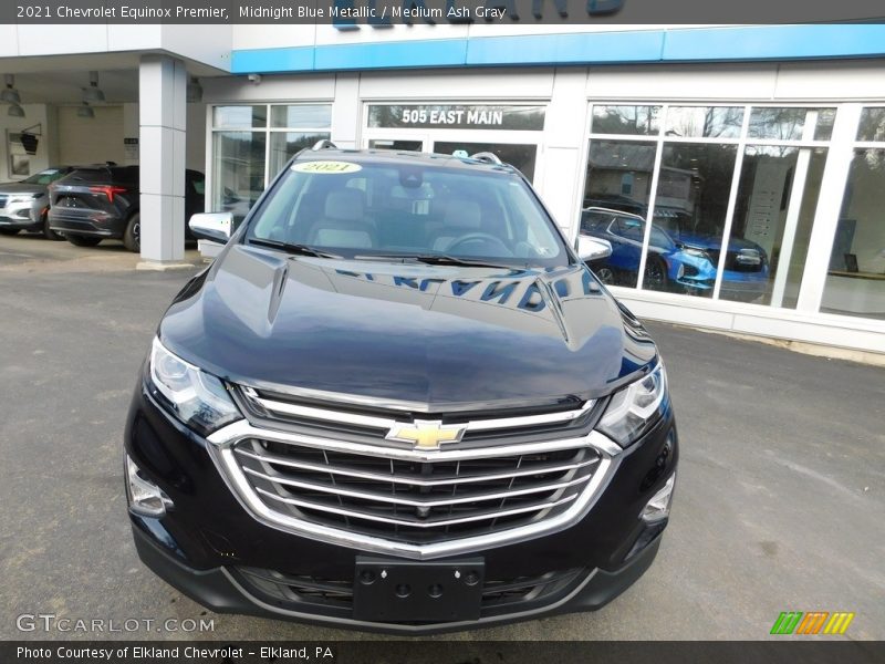 Midnight Blue Metallic / Medium Ash Gray 2021 Chevrolet Equinox Premier