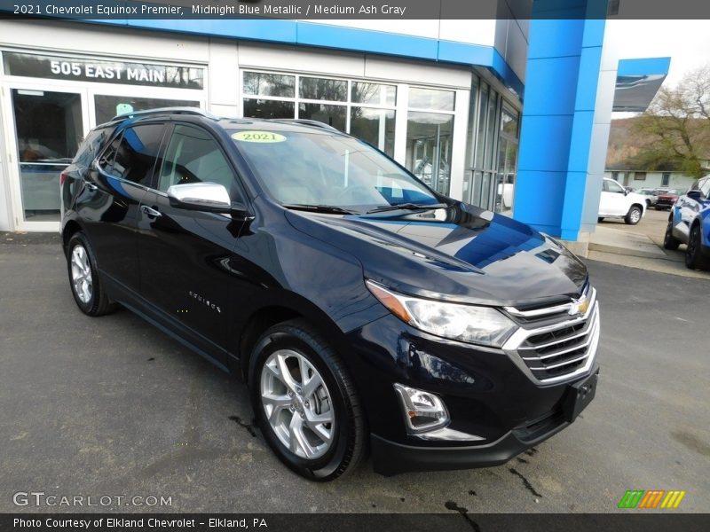 Midnight Blue Metallic / Medium Ash Gray 2021 Chevrolet Equinox Premier