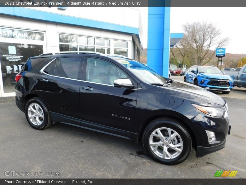 Midnight Blue Metallic / Medium Ash Gray 2021 Chevrolet Equinox Premier