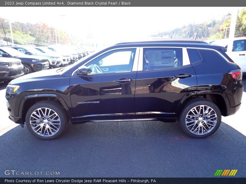 Diamond Black Crystal Pearl / Black 2023 Jeep Compass Limited 4x4