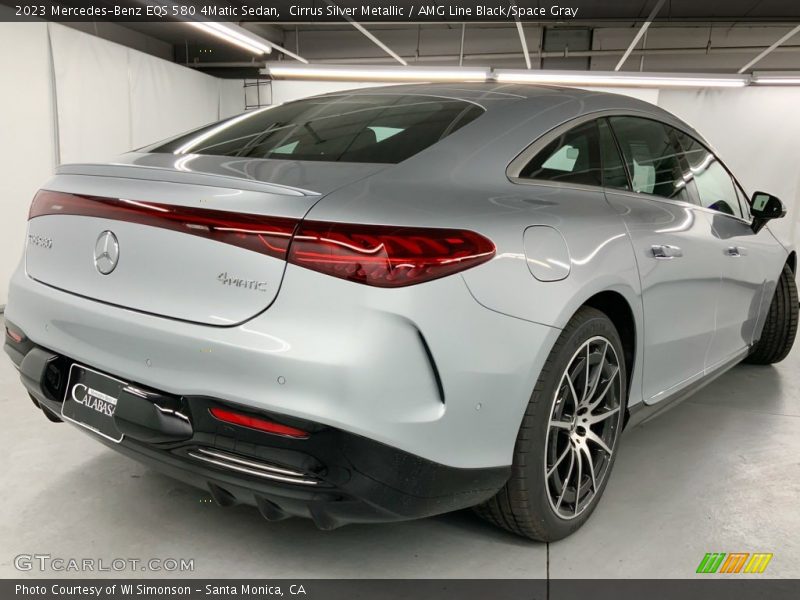 Cirrus Silver Metallic / AMG Line Black/Space Gray 2023 Mercedes-Benz EQS 580 4Matic Sedan