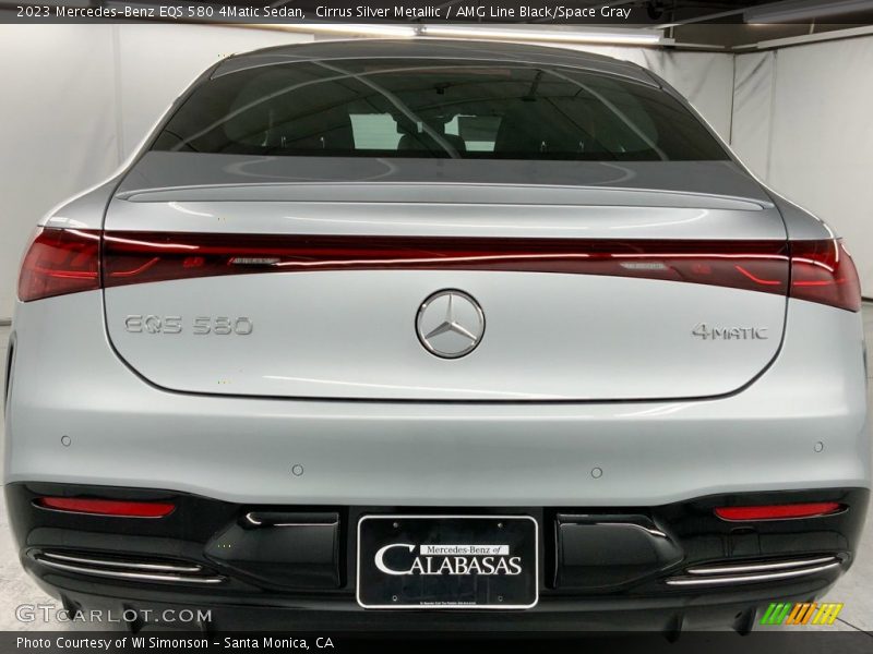 Cirrus Silver Metallic / AMG Line Black/Space Gray 2023 Mercedes-Benz EQS 580 4Matic Sedan