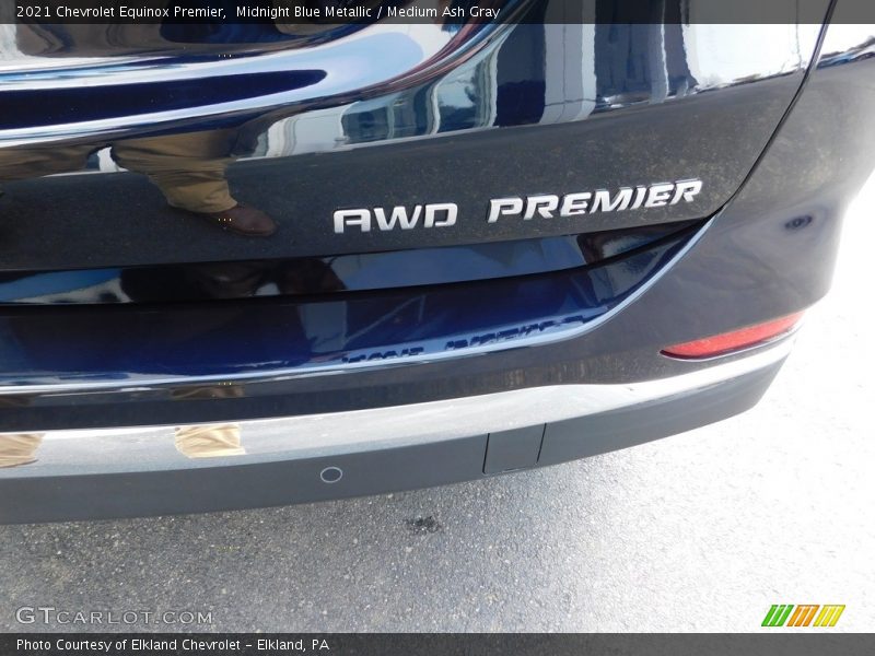 Midnight Blue Metallic / Medium Ash Gray 2021 Chevrolet Equinox Premier