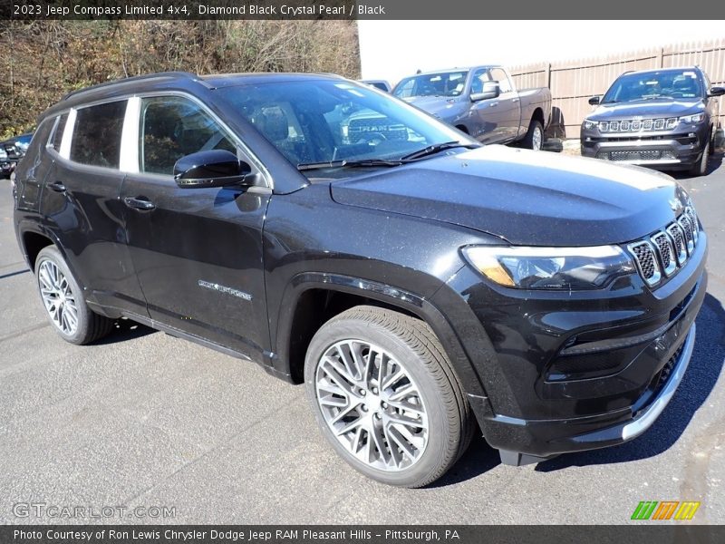 Diamond Black Crystal Pearl / Black 2023 Jeep Compass Limited 4x4