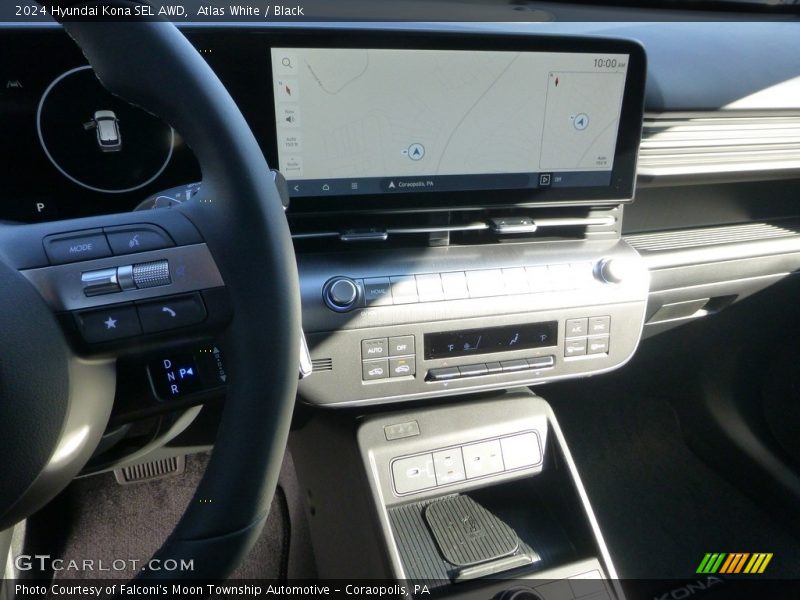 Atlas White / Black 2024 Hyundai Kona SEL AWD