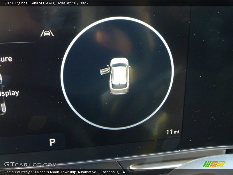 Atlas White / Black 2024 Hyundai Kona SEL AWD