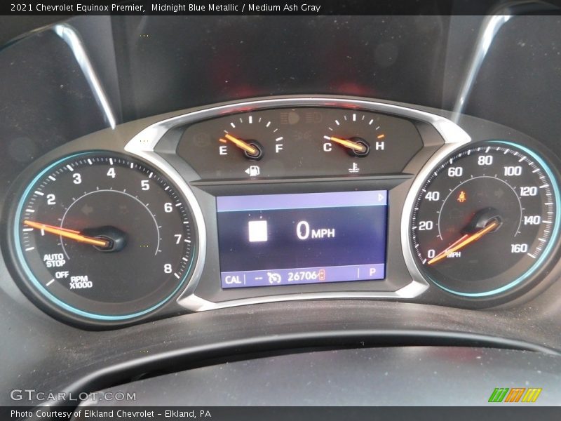 Midnight Blue Metallic / Medium Ash Gray 2021 Chevrolet Equinox Premier