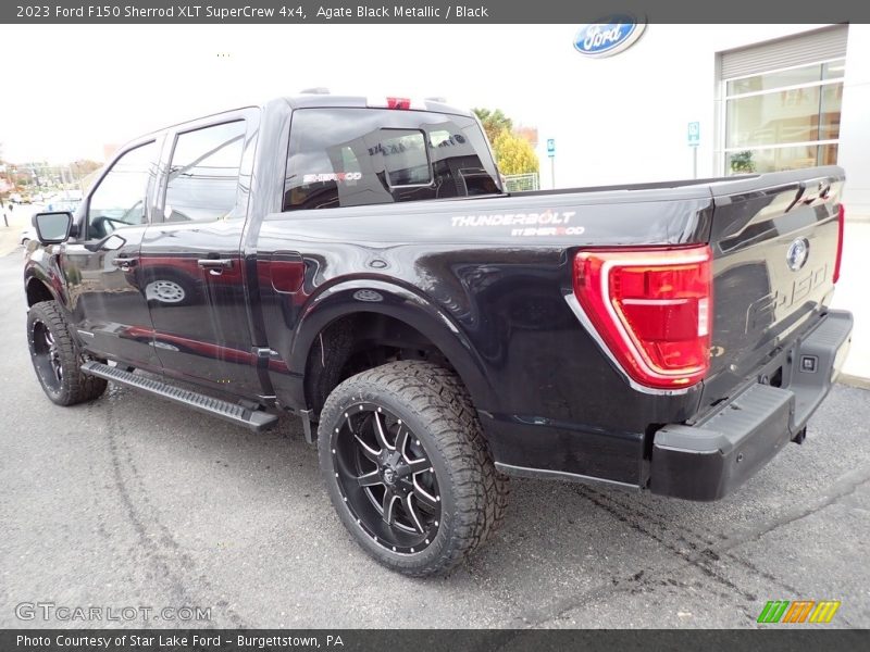 Agate Black Metallic / Black 2023 Ford F150 Sherrod XLT SuperCrew 4x4