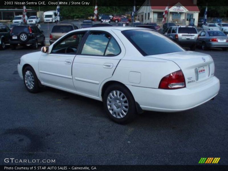 Cloud White / Stone Gray 2003 Nissan Sentra GXE