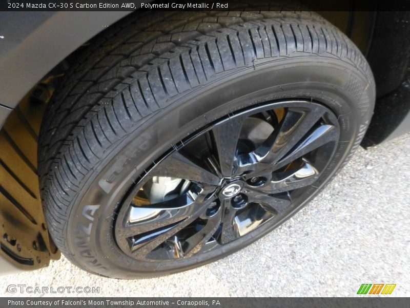 Polymetal Gray Metallic / Red 2024 Mazda CX-30 S Carbon Edition AWD