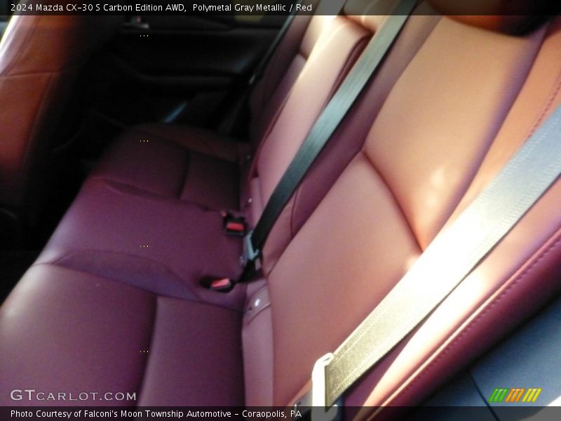 Polymetal Gray Metallic / Red 2024 Mazda CX-30 S Carbon Edition AWD