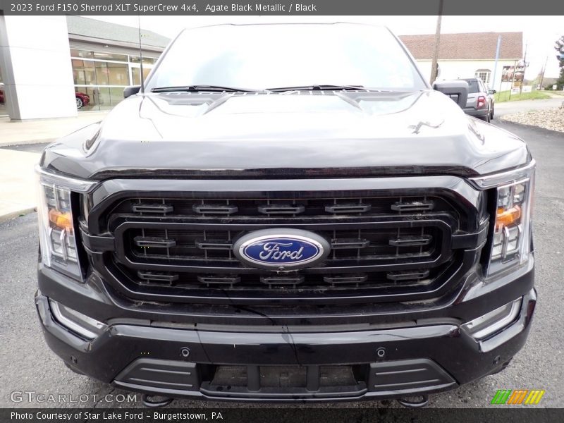 Agate Black Metallic / Black 2023 Ford F150 Sherrod XLT SuperCrew 4x4