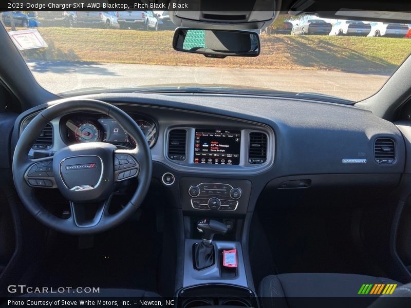 Dashboard of 2023 Charger SXT AWD Blacktop