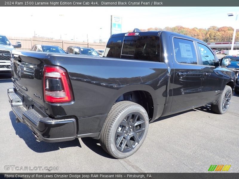 Diamond Black Crystal Pearl / Black 2024 Ram 1500 Laramie Night Edition Crew Cab 4x4