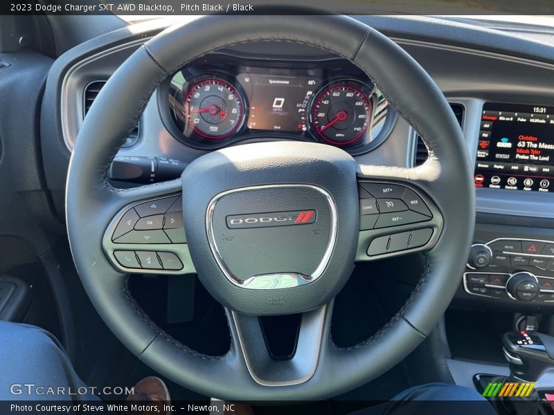 Pitch Black / Black 2023 Dodge Charger SXT AWD Blacktop