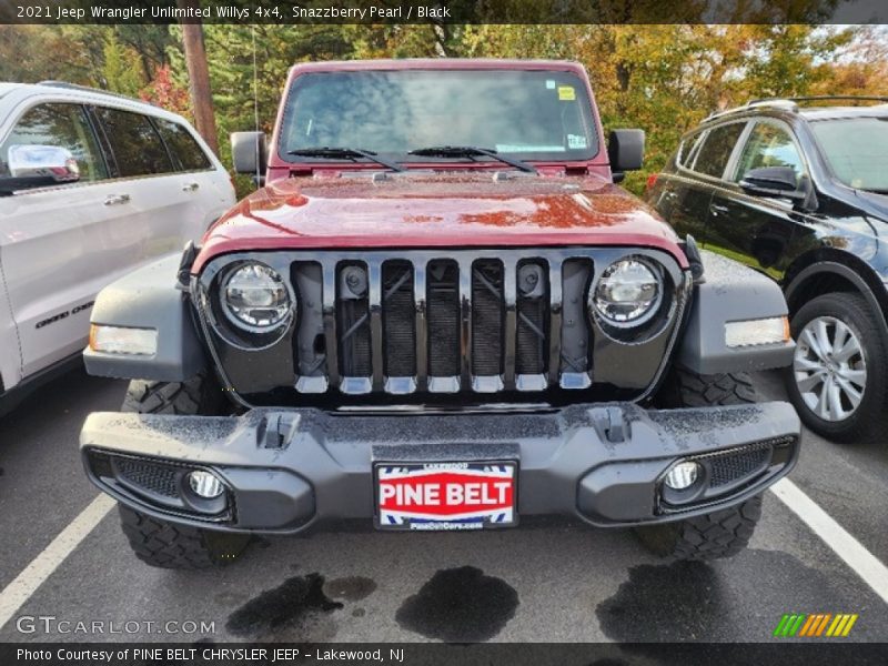 Snazzberry Pearl / Black 2021 Jeep Wrangler Unlimited Willys 4x4