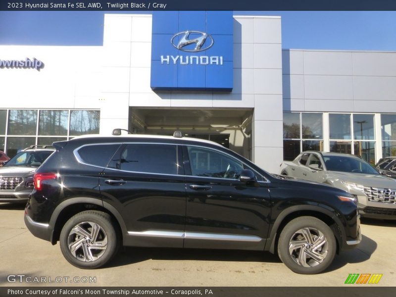 Twilight Black / Gray 2023 Hyundai Santa Fe SEL AWD