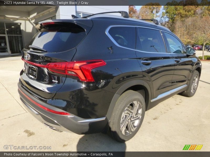 Twilight Black / Gray 2023 Hyundai Santa Fe SEL AWD