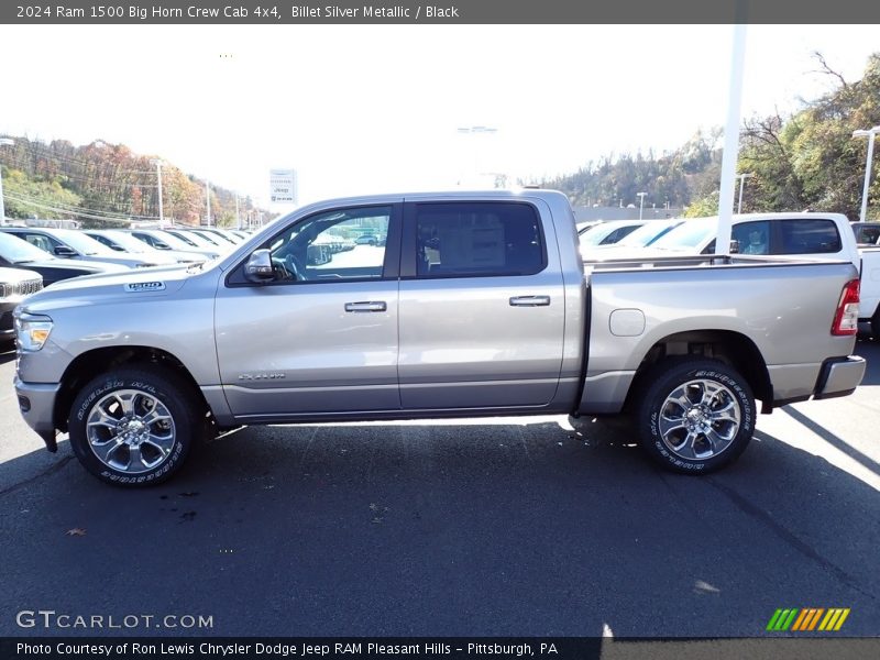 Billet Silver Metallic / Black 2024 Ram 1500 Big Horn Crew Cab 4x4