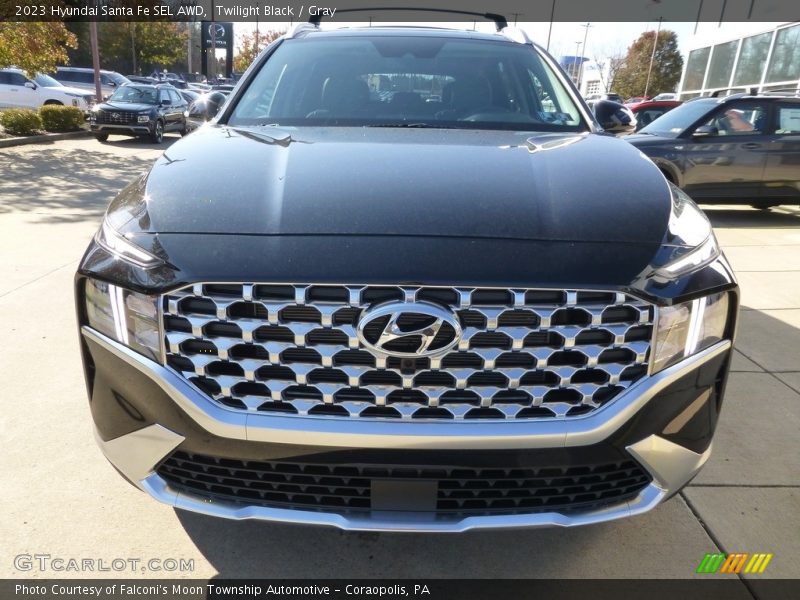 Twilight Black / Gray 2023 Hyundai Santa Fe SEL AWD