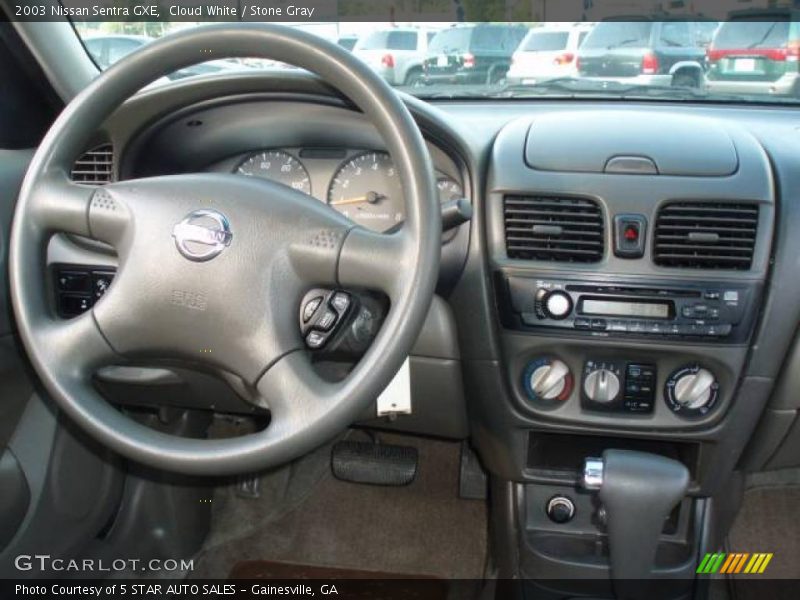 Cloud White / Stone Gray 2003 Nissan Sentra GXE