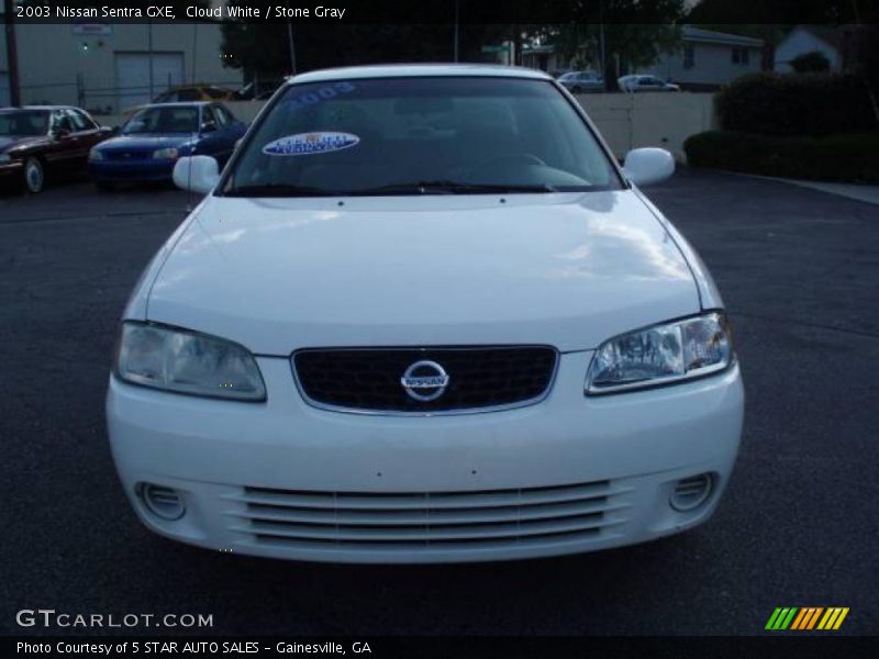 Cloud White / Stone Gray 2003 Nissan Sentra GXE