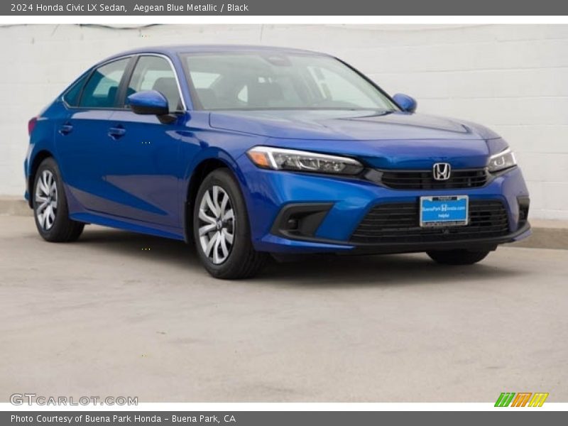 Front 3/4 View of 2024 Civic LX Sedan