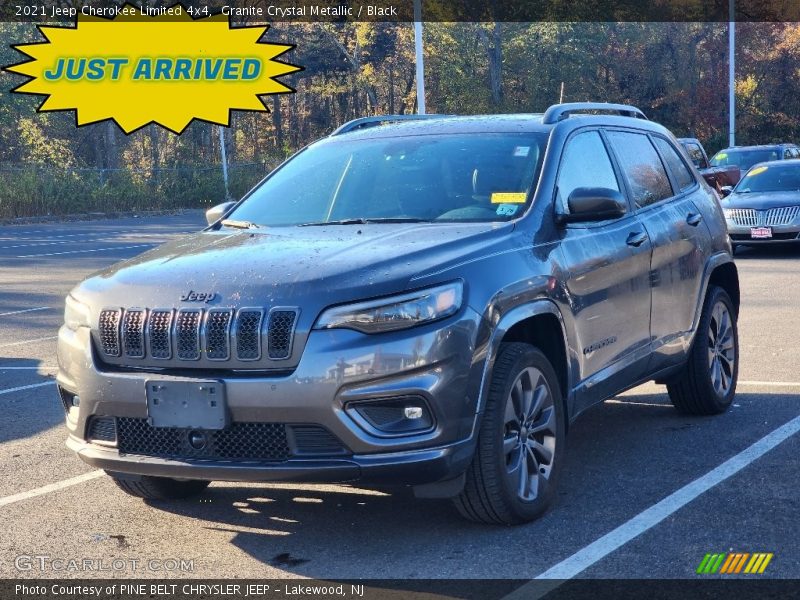 Granite Crystal Metallic / Black 2021 Jeep Cherokee Limited 4x4