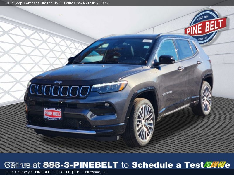 Baltic Gray Metallic / Black 2024 Jeep Compass Limited 4x4