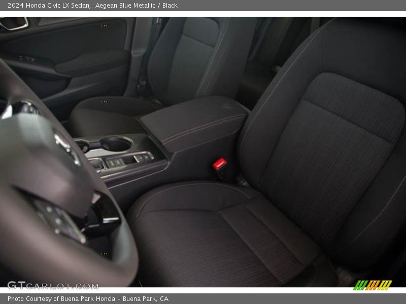 Aegean Blue Metallic / Black 2024 Honda Civic LX Sedan