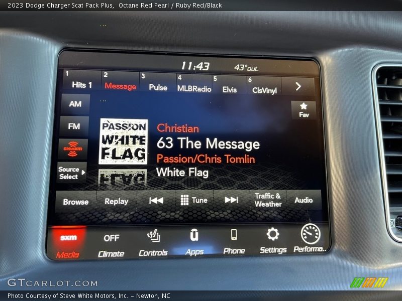 Controls of 2023 Charger Scat Pack Plus