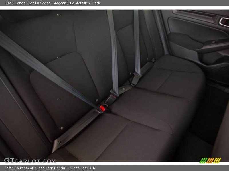 Aegean Blue Metallic / Black 2024 Honda Civic LX Sedan