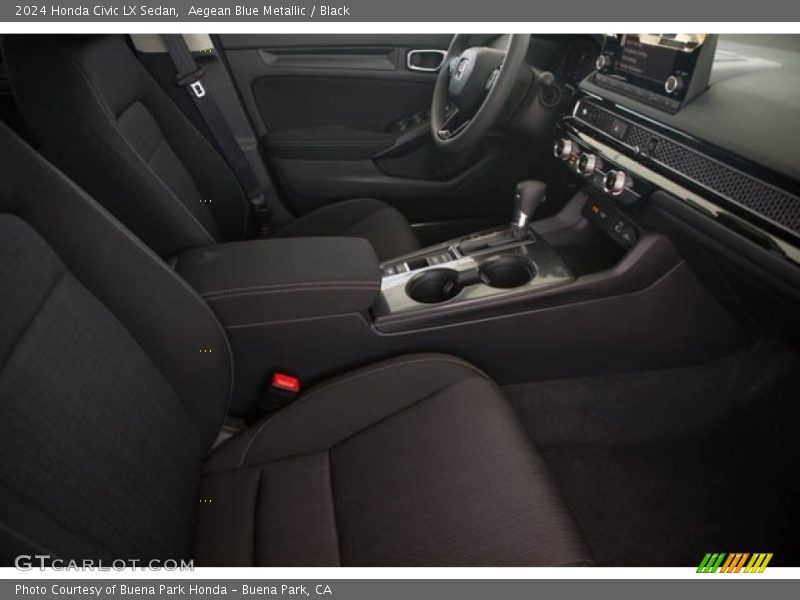 Aegean Blue Metallic / Black 2024 Honda Civic LX Sedan
